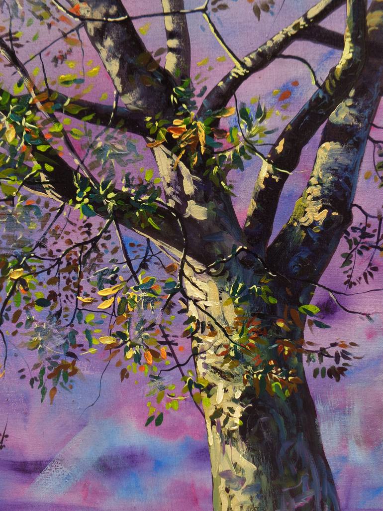 Original Tree Painting by Gabriel Bodnariu