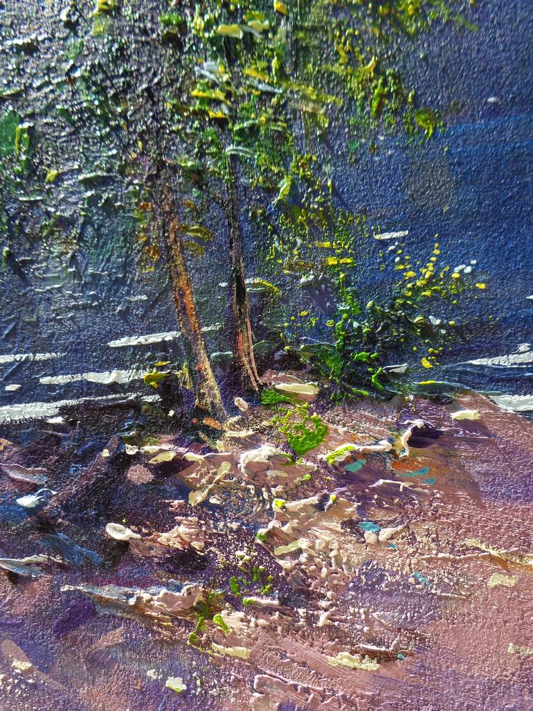 Original Impressionism Landscape Painting by Gabriel Bodnariu
