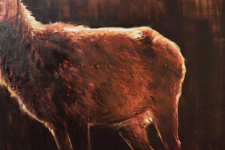 Original Conceptual Animal Painting by Gabriel Bodnariu