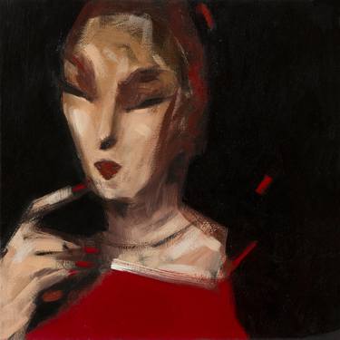 "WOMAN WITH A RED NAILS" thumb