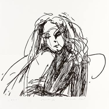 Original Figurative Women Printmaking by JOLANTA PIELKA-KETHER