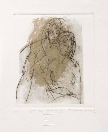 Print of Figurative Love Printmaking by JOLANTA PIELKA-KETHER