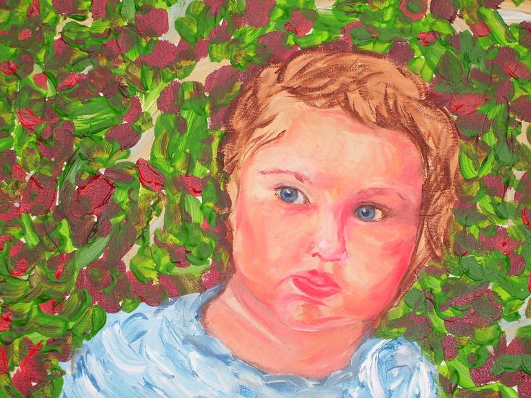 Original Abstract Children Painting by Svetlana Vinokurtsev