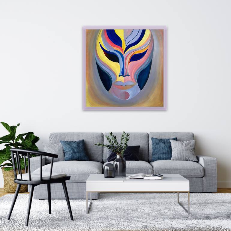 Original Abstract Expressionism Abstract Painting by Roula Chreim