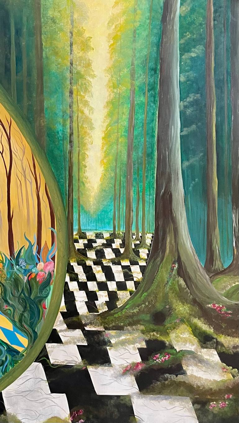 Original Abstract Expressionism Abstract Painting by Roula Chreim