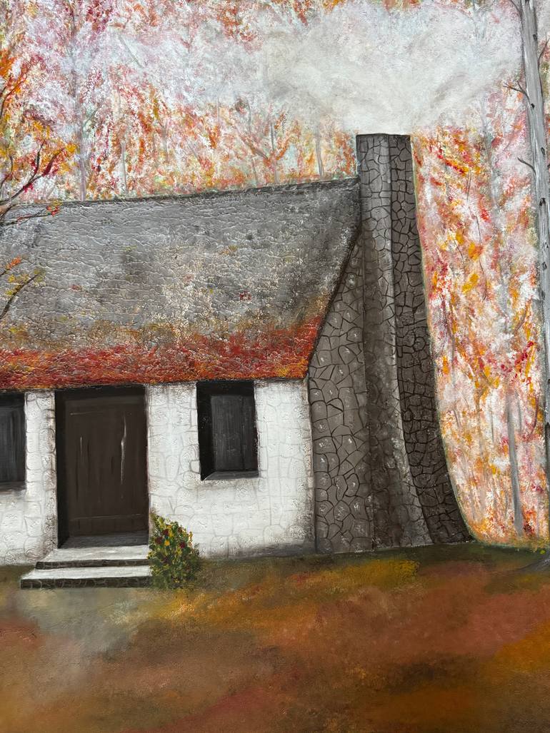 Original Abstract Expressionism Fantasy Painting by Roula Chreim