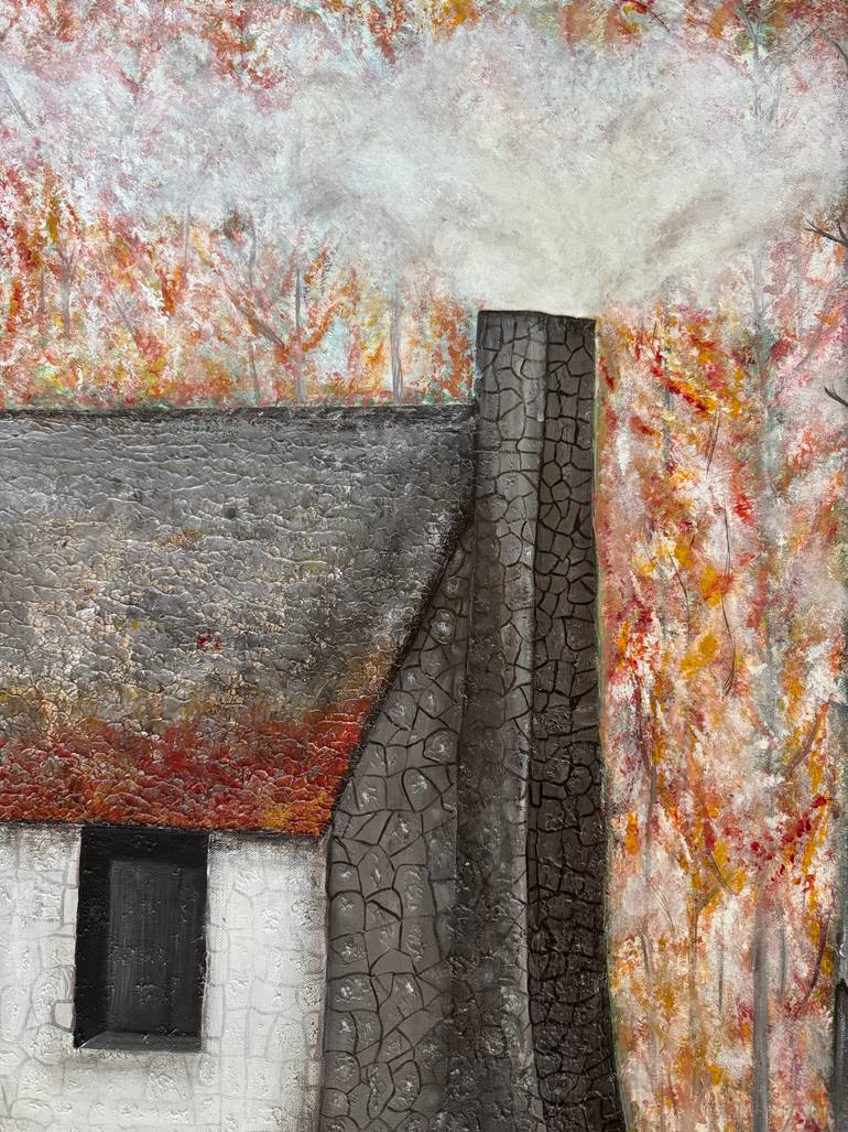 Original Abstract Expressionism Fantasy Painting by Roula Chreim