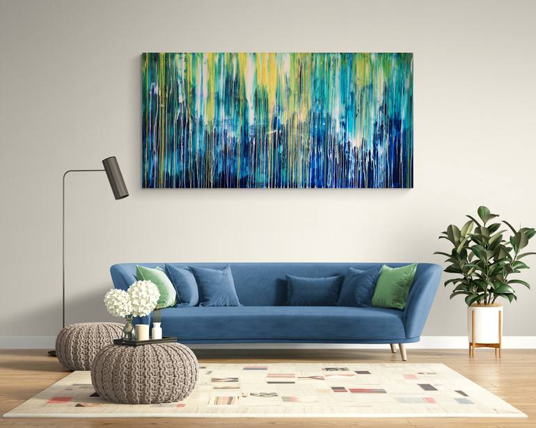 Original Abstract Landscape Painting by Carla Sa Fernandes