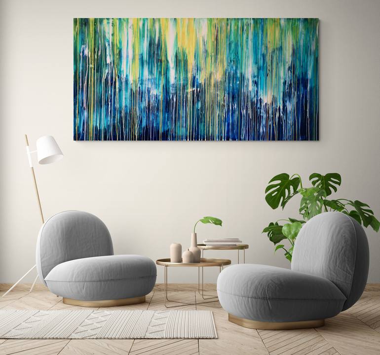 Original Abstract Landscape Painting by Carla Sa Fernandes