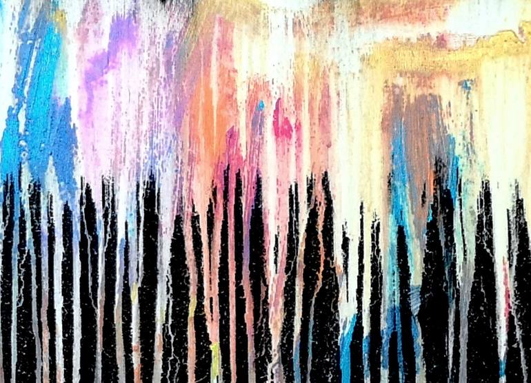 Original Abstract Expressionism Abstract Painting by Carla Sa Fernandes