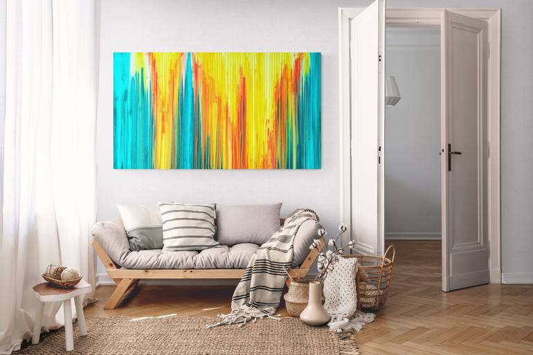 Original Abstract Landscape Painting by Carla Sa Fernandes