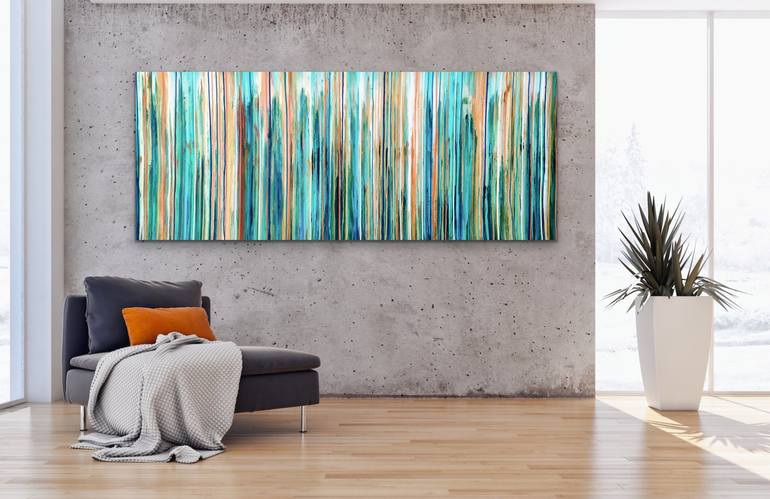 Original Abstract Landscape Painting by Carla Sa Fernandes