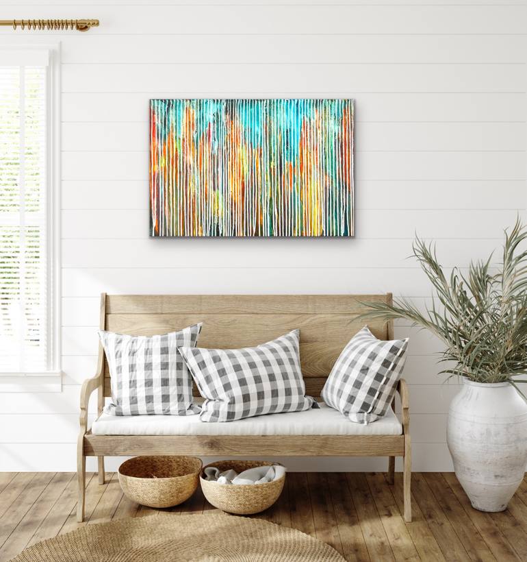 Original Abstract Expressionism Abstract Painting by Carla Sa Fernandes