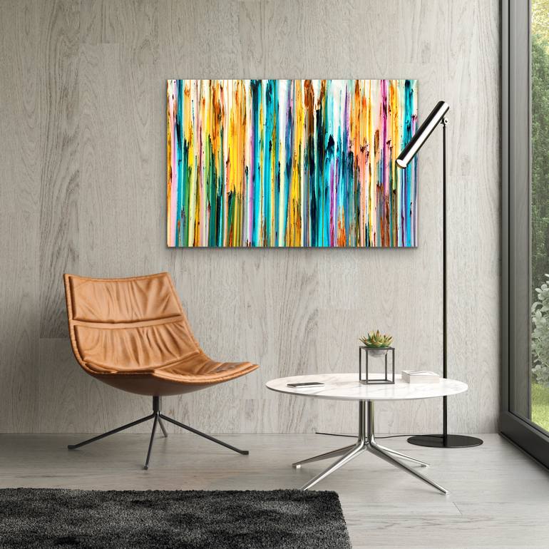 Original Abstract Landscape Painting by Carla Sa Fernandes