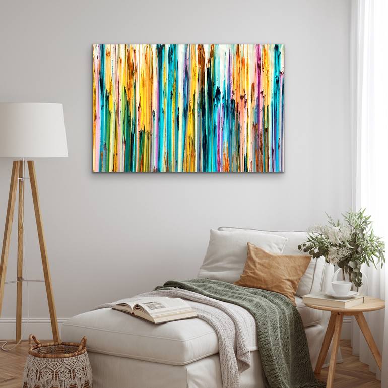 Original Abstract Landscape Painting by Carla Sa Fernandes