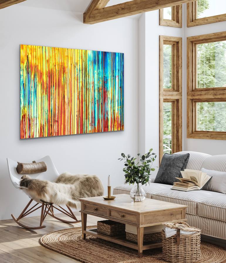 Original Abstract Landscape Painting by Carla Sa Fernandes