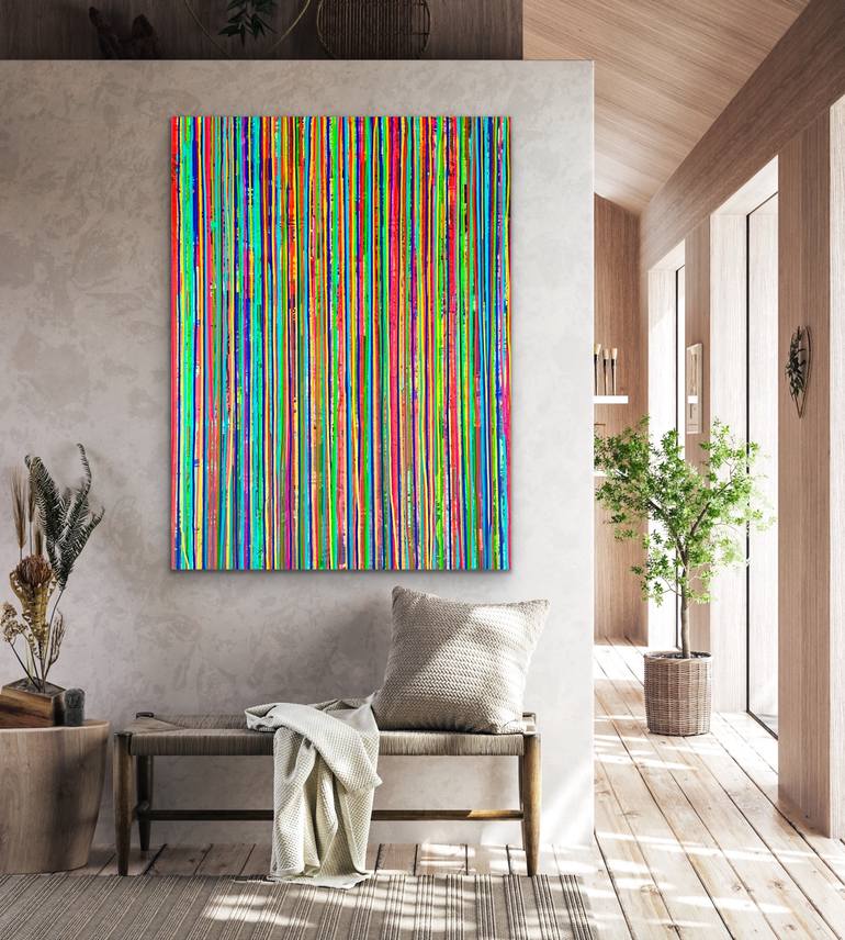 Original Abstract Expressionism Abstract Painting by Carla Sa Fernandes