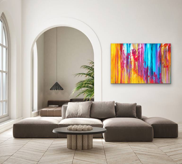 Original Abstract Expressionism Abstract Painting by Carla Sa Fernandes