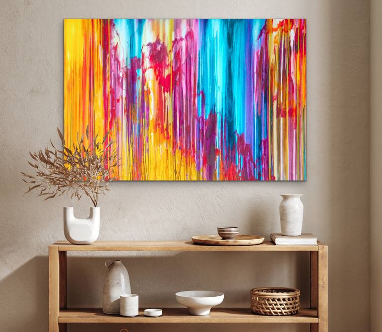 Original Abstract Expressionism Abstract Painting by Carla Sa Fernandes