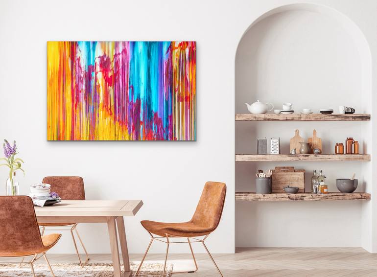 Original Abstract Expressionism Abstract Painting by Carla Sa Fernandes