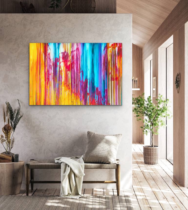 Original Abstract Expressionism Abstract Painting by Carla Sa Fernandes