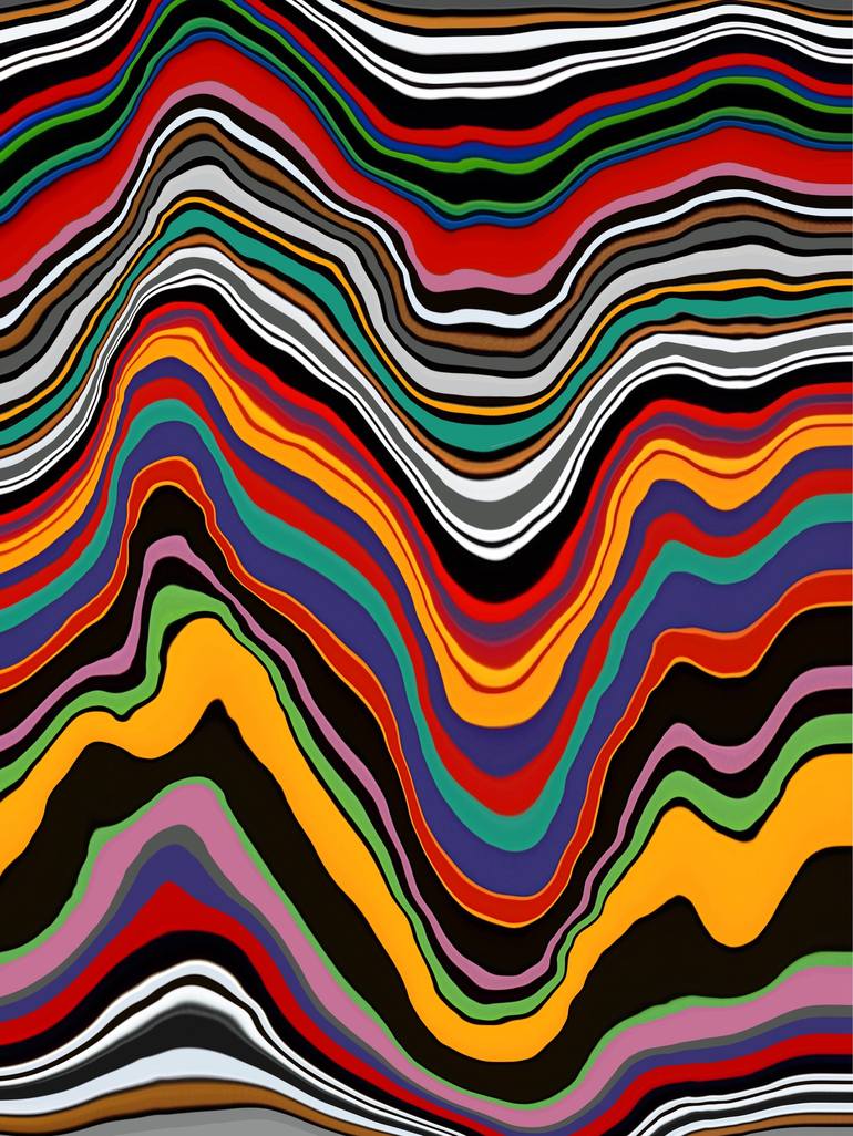 Original Contemporary Abstract Digital by Carla Sa Fernandes