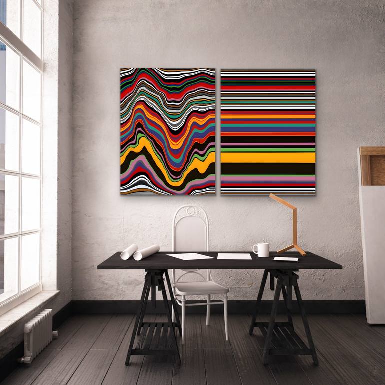 Original Contemporary Abstract Digital by Carla Sa Fernandes