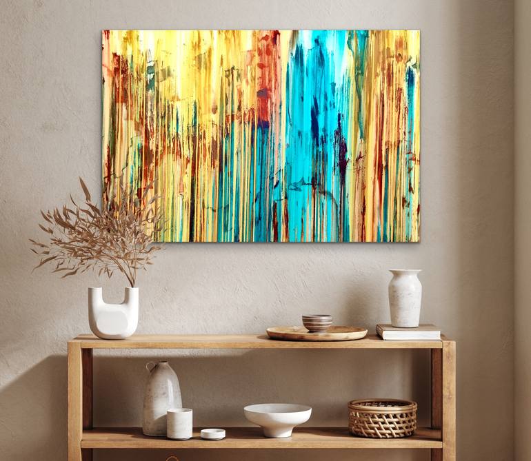 Original Abstract Expressionism Abstract Painting by Carla Sa Fernandes