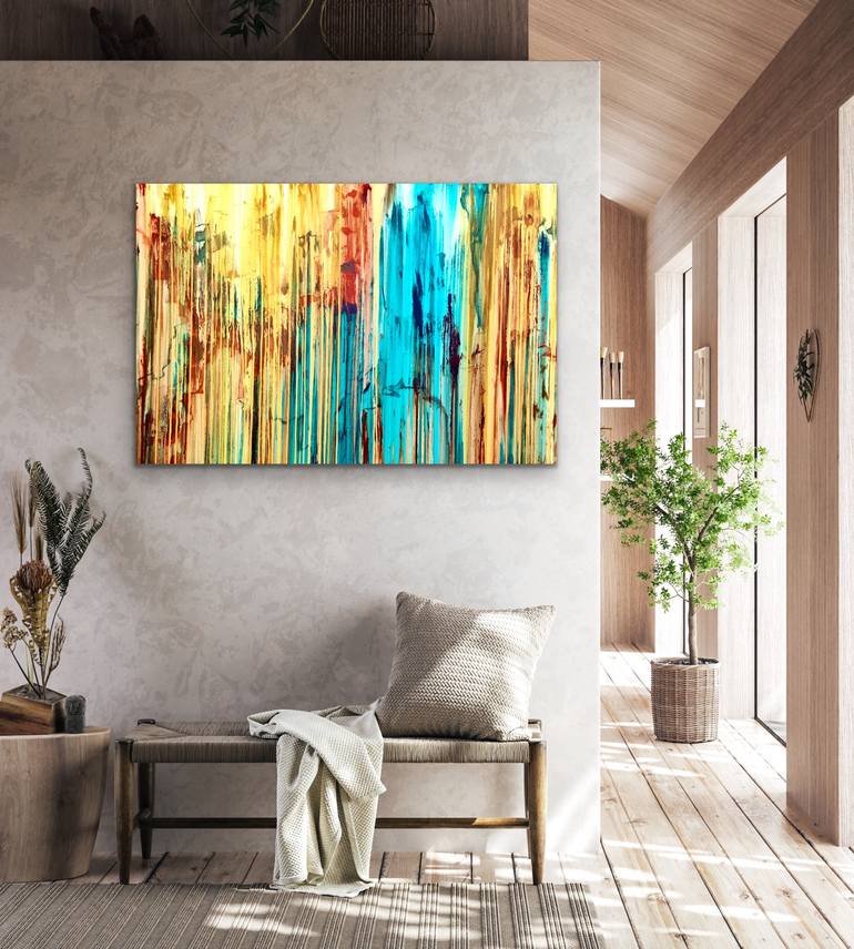 Original Abstract Expressionism Abstract Painting by Carla Sa Fernandes
