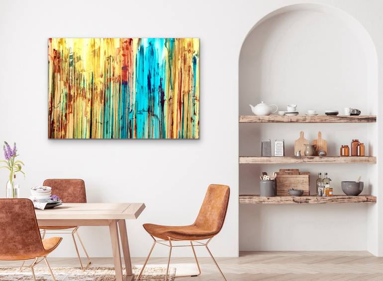 Original Abstract Expressionism Abstract Painting by Carla Sa Fernandes