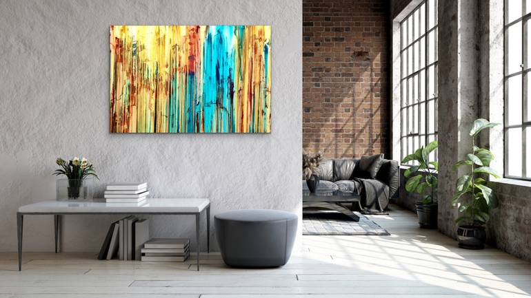Original Abstract Expressionism Abstract Painting by Carla Sa Fernandes