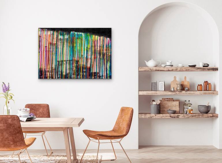 Original Abstract Expressionism Abstract Painting by Carla Sa Fernandes
