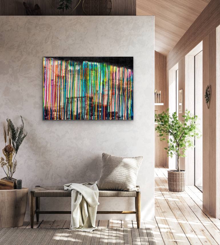 Original Abstract Expressionism Abstract Painting by Carla Sa Fernandes