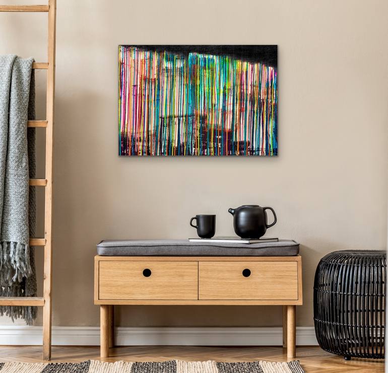 Original Abstract Expressionism Abstract Painting by Carla Sa Fernandes
