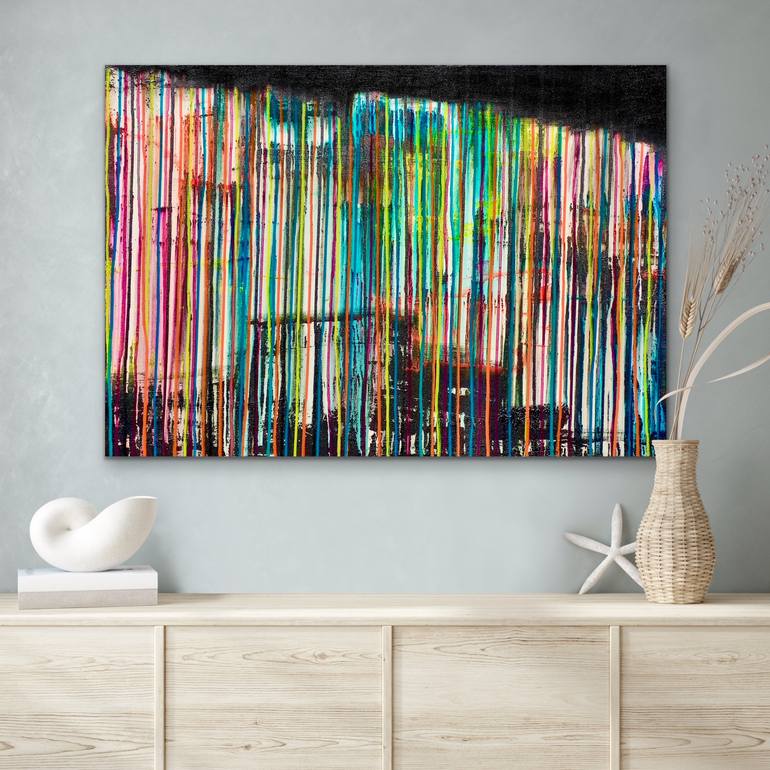 Original Abstract Expressionism Abstract Painting by Carla Sa Fernandes