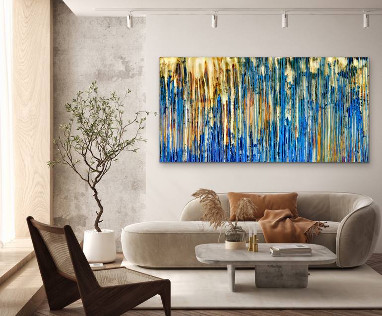 Original Abstract Expressionism Abstract Painting by Carla Sa Fernandes