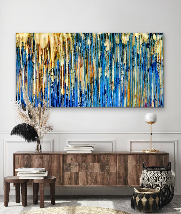 Original Abstract Expressionism Abstract Painting by Carla Sa Fernandes