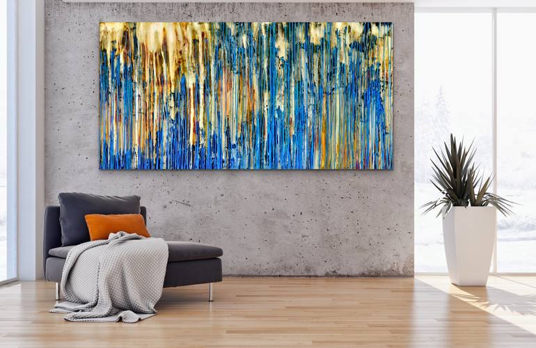 Original Abstract Expressionism Abstract Painting by Carla Sa Fernandes