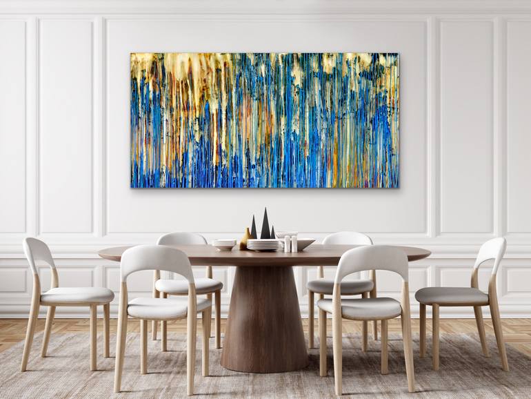 Original Abstract Expressionism Abstract Painting by Carla Sa Fernandes