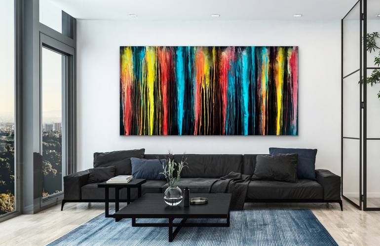 Original Abstract Expressionism Abstract Painting by Carla Sa Fernandes
