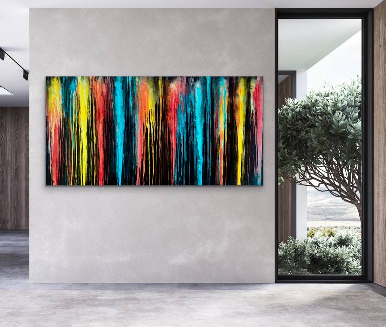 Original Abstract Expressionism Abstract Painting by Carla Sa Fernandes