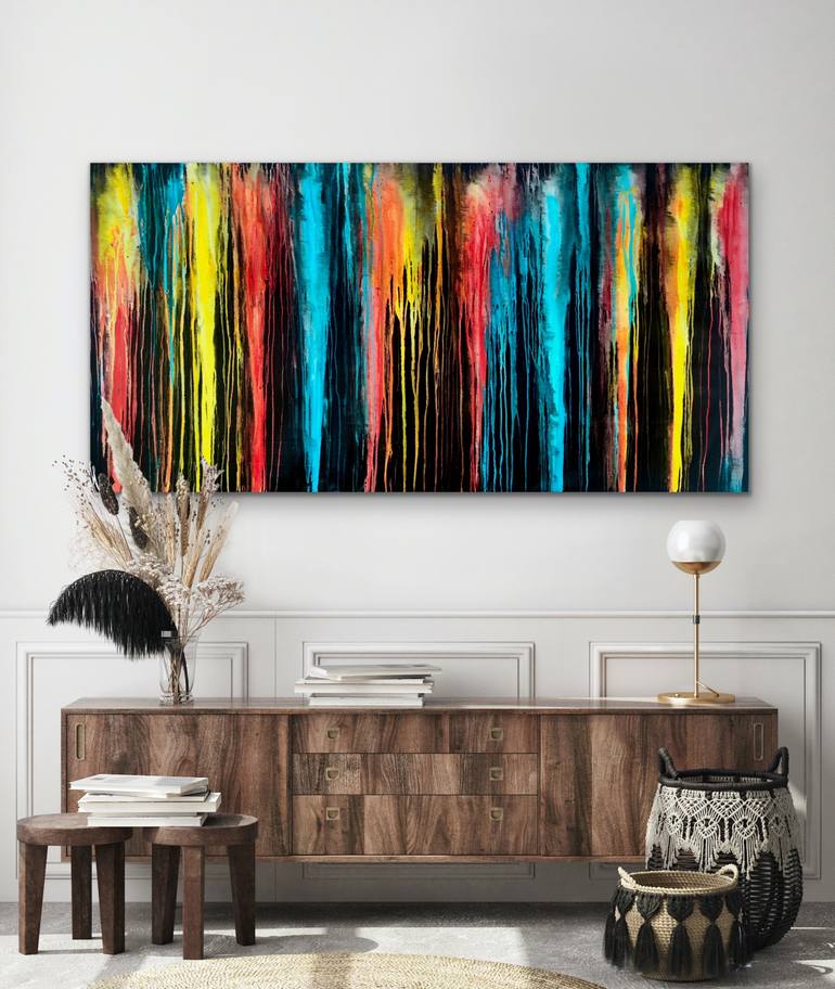 Original Abstract Expressionism Abstract Painting by Carla Sa Fernandes