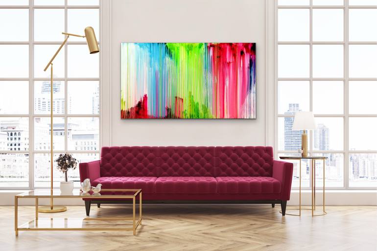 Original Abstract Expressionism Abstract Painting by Carla Sa Fernandes
