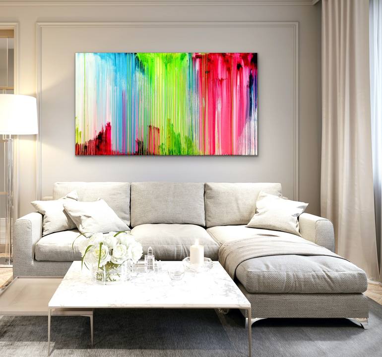 Original Abstract Expressionism Abstract Painting by Carla Sa Fernandes
