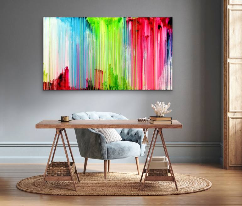 Original Abstract Expressionism Abstract Painting by Carla Sa Fernandes