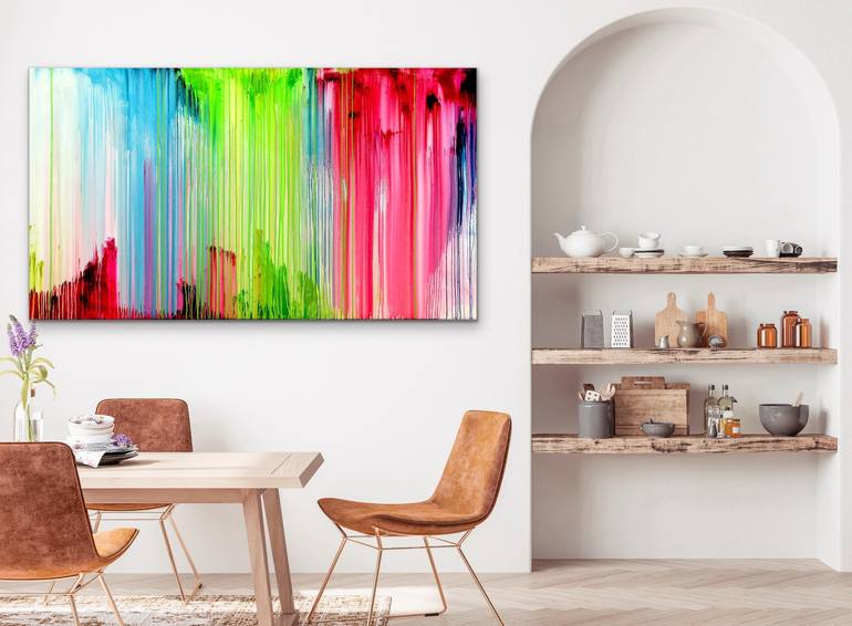 Original Abstract Expressionism Abstract Painting by Carla Sa Fernandes