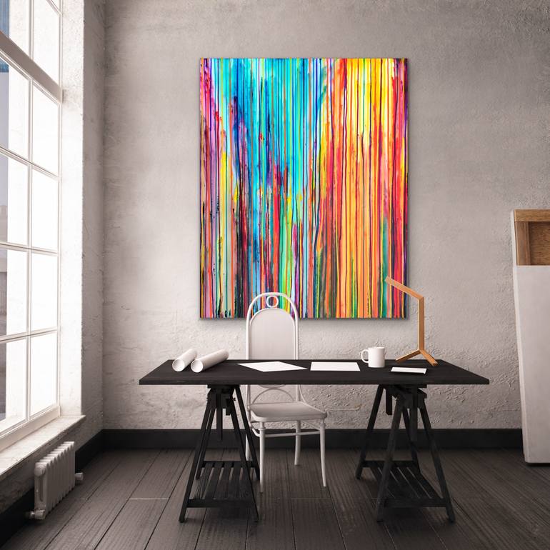 Original Abstract Landscape Painting by Carla Sa Fernandes