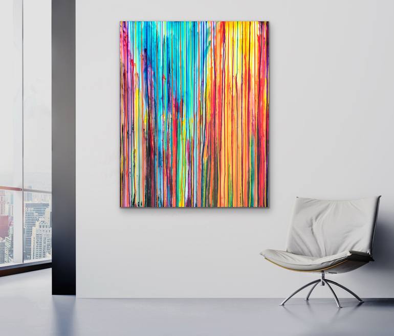 Original Abstract Landscape Painting by Carla Sa Fernandes