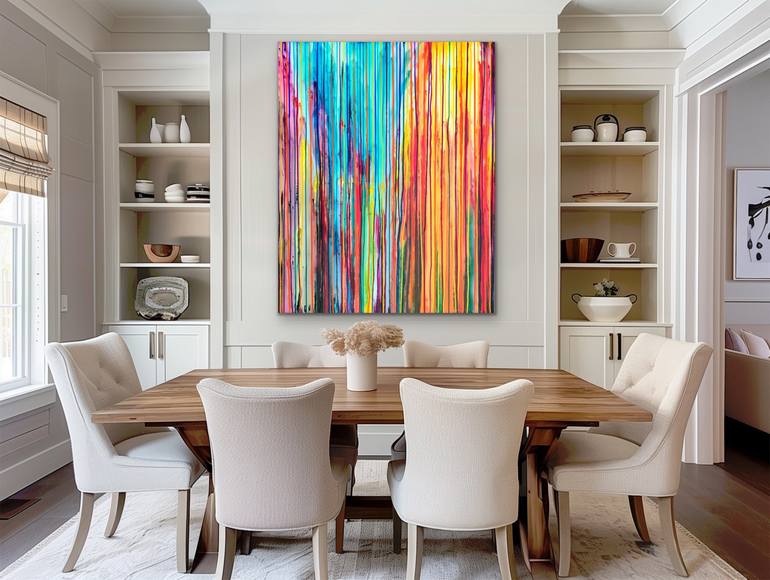 Original Abstract Landscape Painting by Carla Sa Fernandes