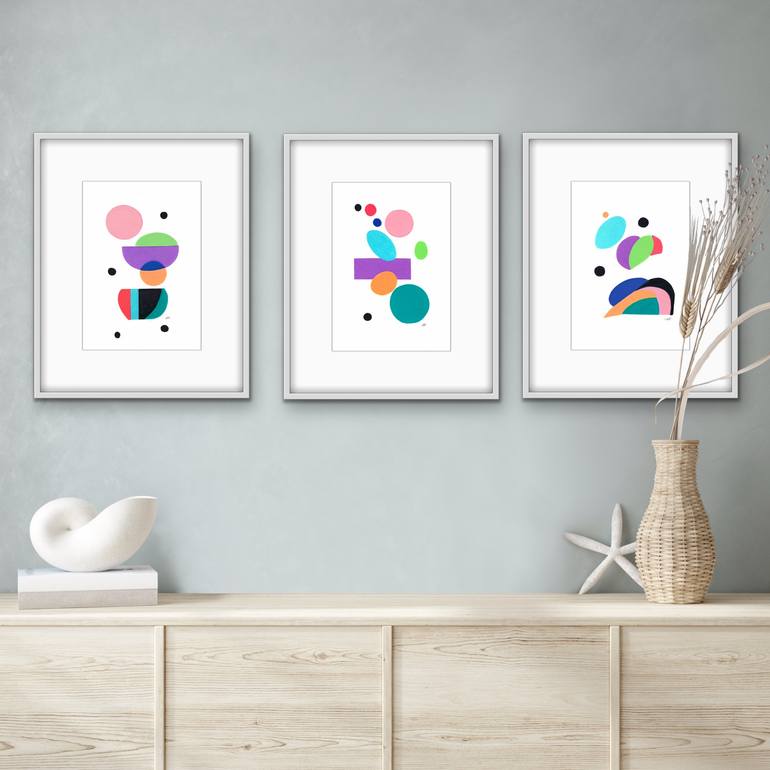 Original Conceptual Abstract Painting by Carla Sa Fernandes